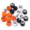 A set of black and white Halloween themed acrylic beads for DIY jewelry and crafts