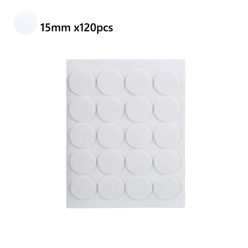 A sheet of 120 pre-waxed cotton candle wicks with metal sustainer tabs.