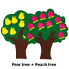 Felt Fruit Tree Puzzle – Color & Number Learning Toy for Kids
