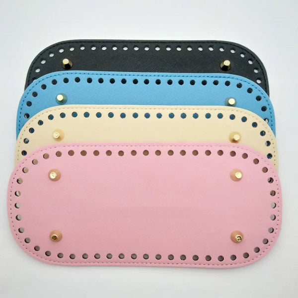 Handwoven Knitted Leather Handbag with Crossbody Strap