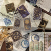 A collection of decorative PET stickers featuring celestial and mystical designs for journaling and scrapbooking