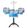 Kids' Jazz Drum Set with Cymbals – 9-Piece Musical Toy