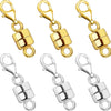 Magnetic Necklace Clasp Converter with Lobster Claw – 14K Gold & Silver Plated