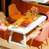 DIY Wooden Dollhouse Kit with Miniature Furniture – 3D Puzzle Craft Set
