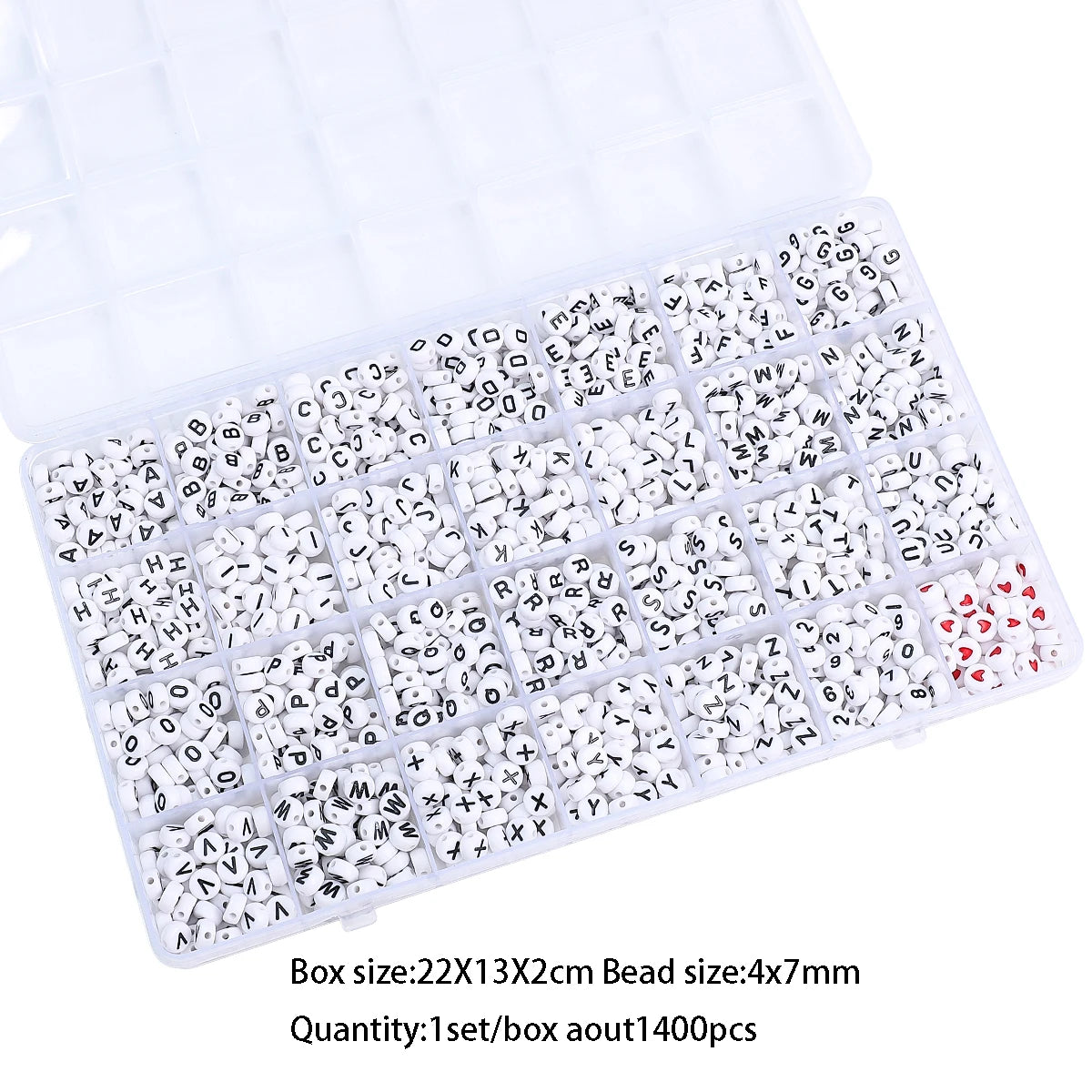 Acrylic Letter Bead Variety Pack for Jewelry Making