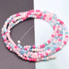 Mixed-Color Rondelle Glass Beads for Jewelry Making