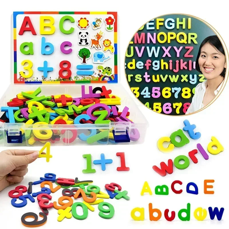 Magnetic Alphabet & Number Learning Set for Toddlers – EVA Foam Fridge Magnets