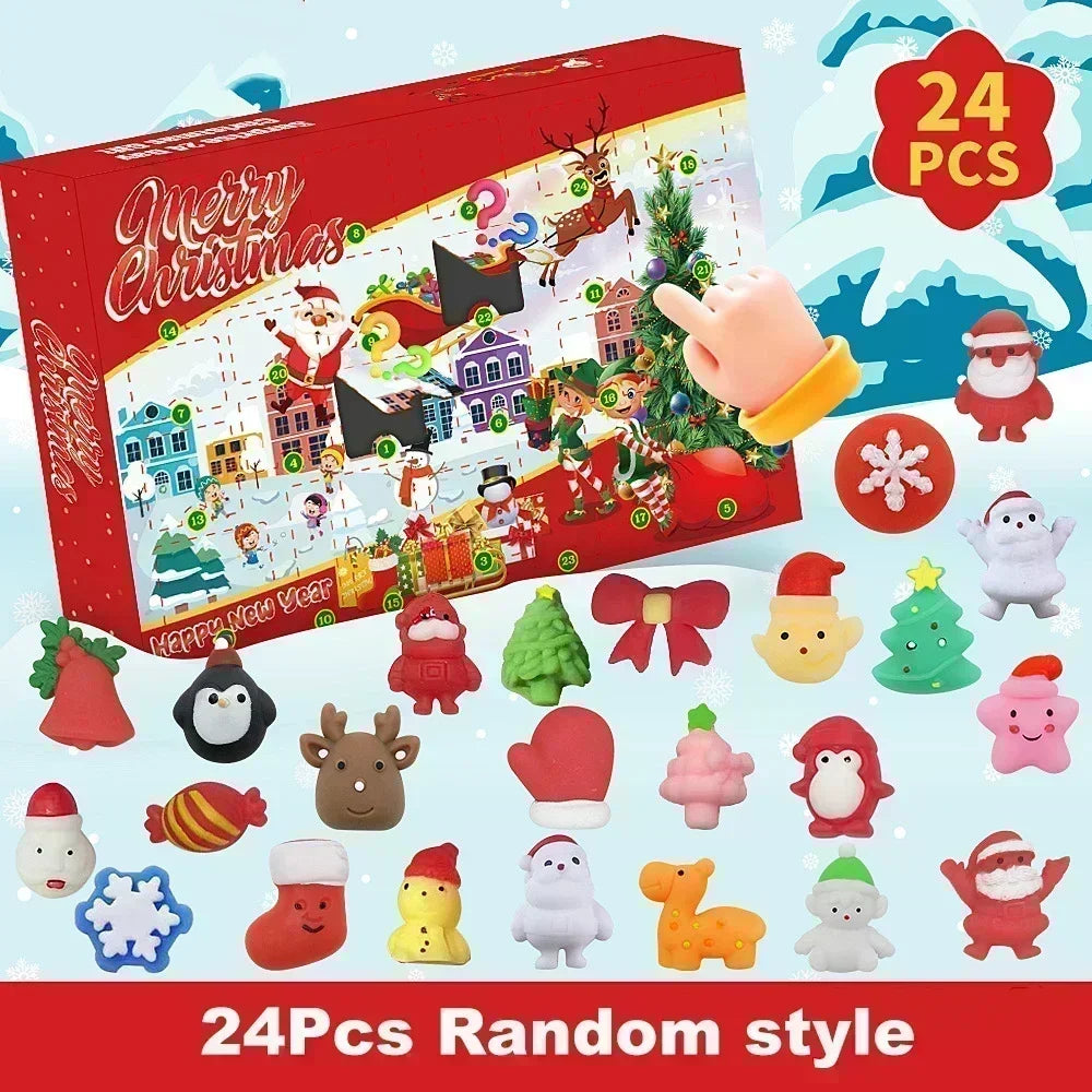 24-Day Christmas Advent Calendar with DIY Tree & Train Set