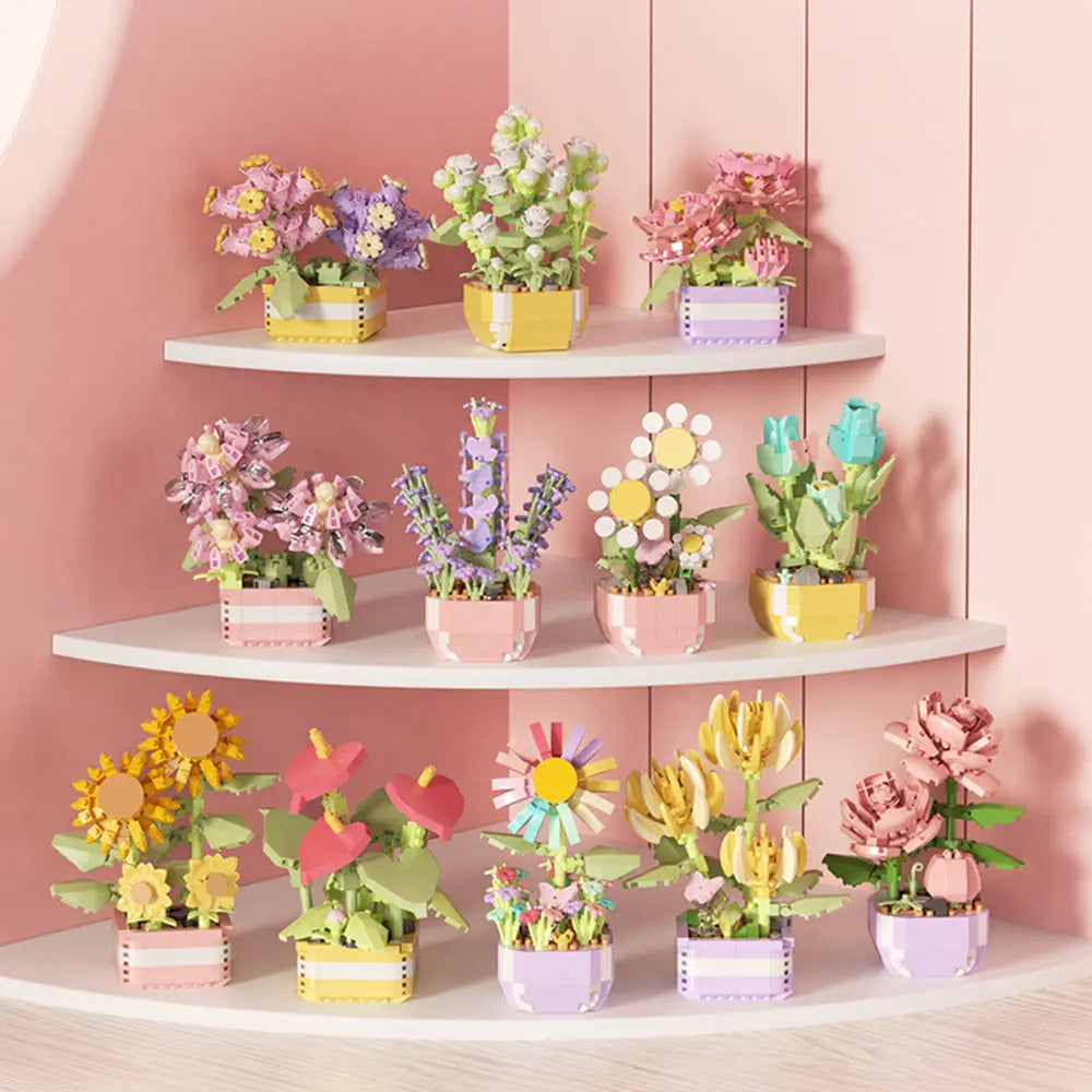 Everlasting Flower Bonsai Building Blocks Set