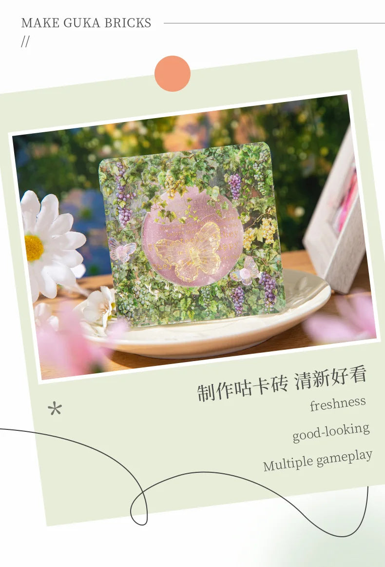 Fresh Vine-themed PET Decorative Tape Roll for Journaling & Crafting