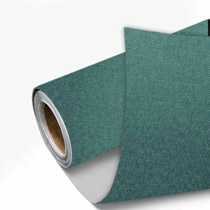 Roll of dark teal linen book binding cloth for albums and scrapbooks