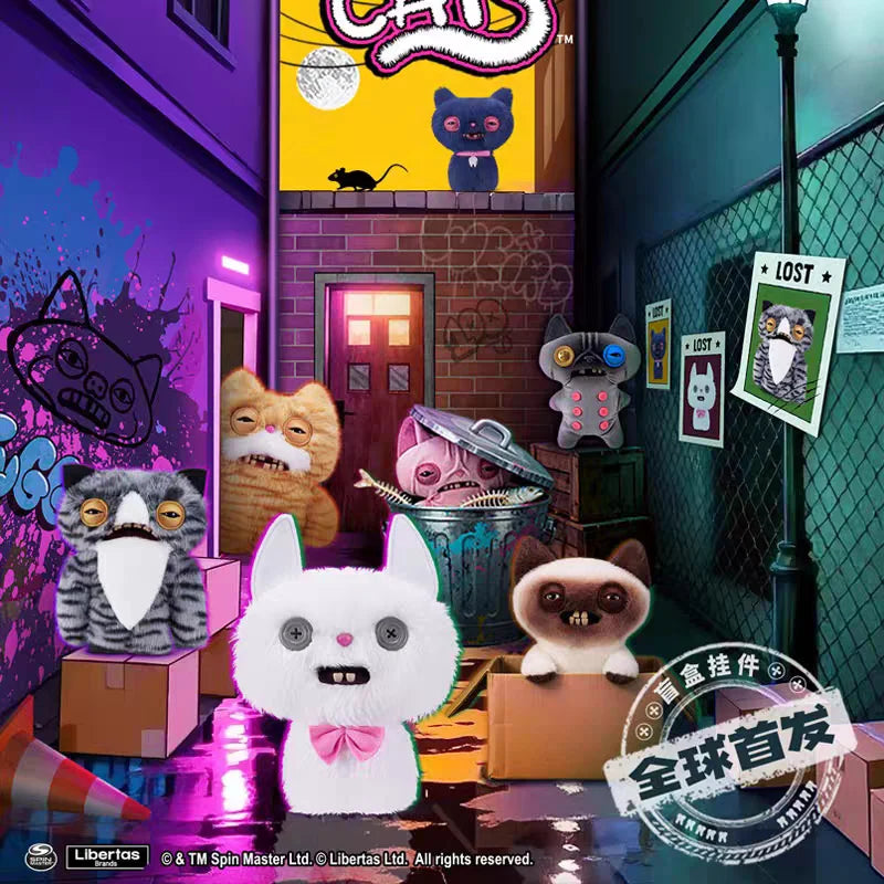 Fuggler Alley Cats Series Plush Keychain Blind Box