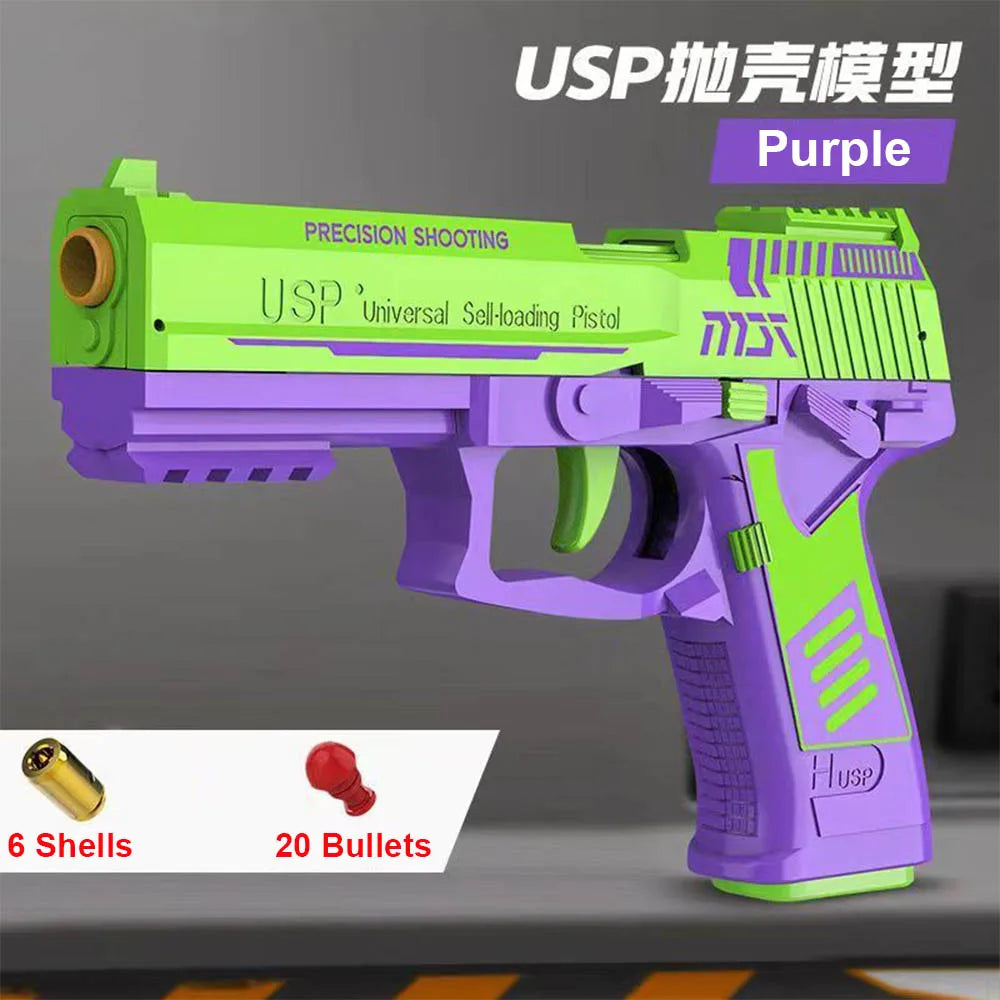 Realistic Fidget Pistol Toy with Shell Ejecting Action