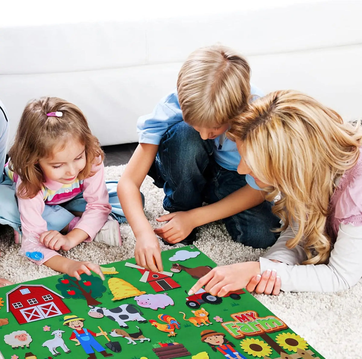 Farm Animals Felt Story Board Set for Early Learning