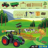 16.5" Farm Tractor Playset with Trailer, Animals & Fencing