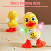 Electric Dancing Duck Toy with Music and Light-Up Eyes