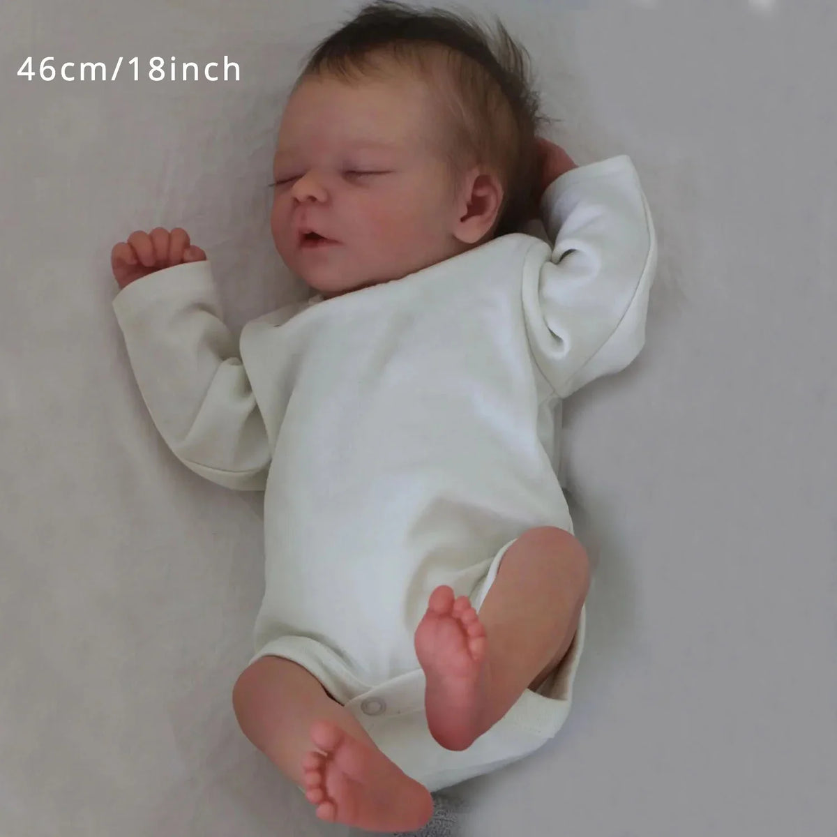 Lifelike 18-inch Sleeping Baby Doll with Realistic Features