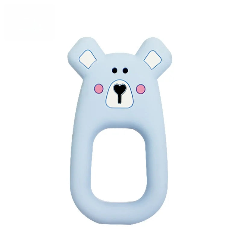 Cartoon Animal Silicone Baby Teether with Pacifier Clip