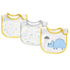 Soft Cotton Baby Bibs (3-Pack) with Cartoon Prints