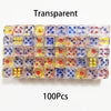 Multicolor Transparent Acrylic Dice Set – 100 Pieces