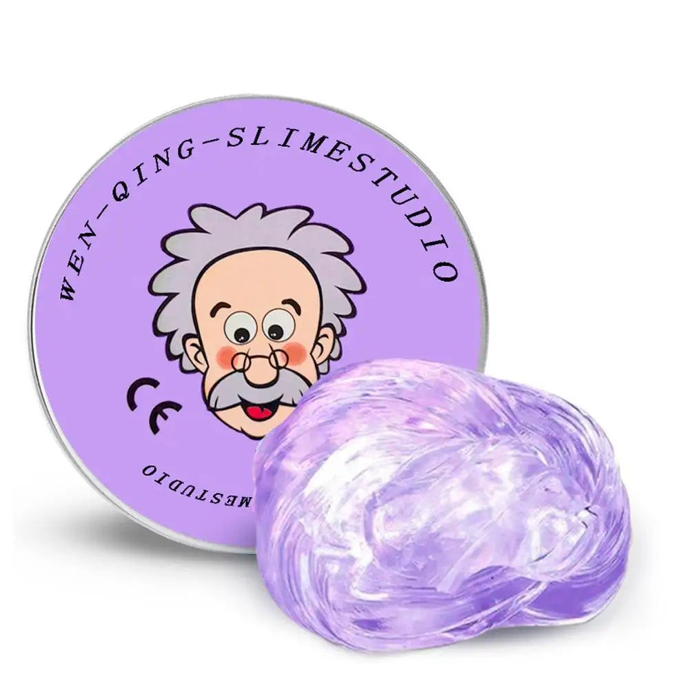 Crystal Clear Sensory Putty with Tin – Stress Relief & Bouncing Toy