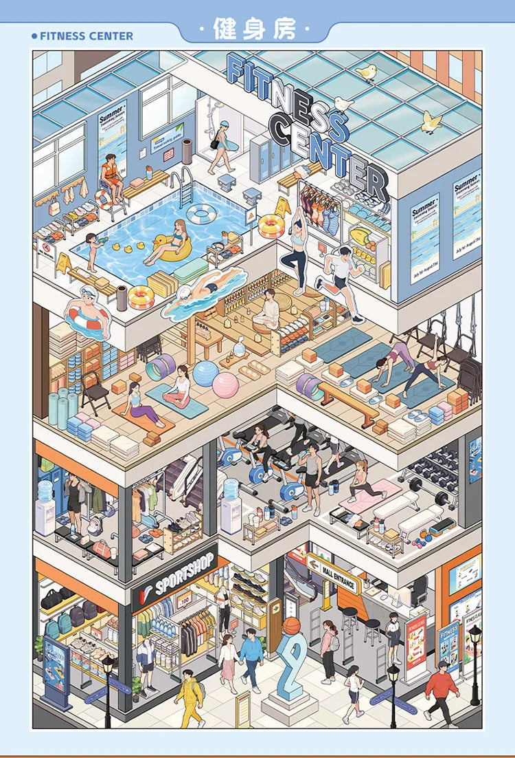 3D House Scene Stickers for Scrapbooking and DIY Crafts