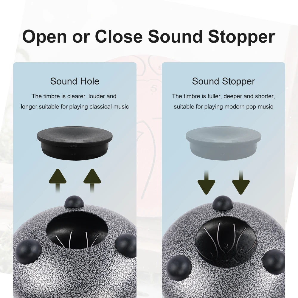 11-Note Steel Tongue Drum Sound Healing Set