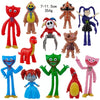 A collection of seven collectible figures based on Poppy Playtime characters in various colors and poses.