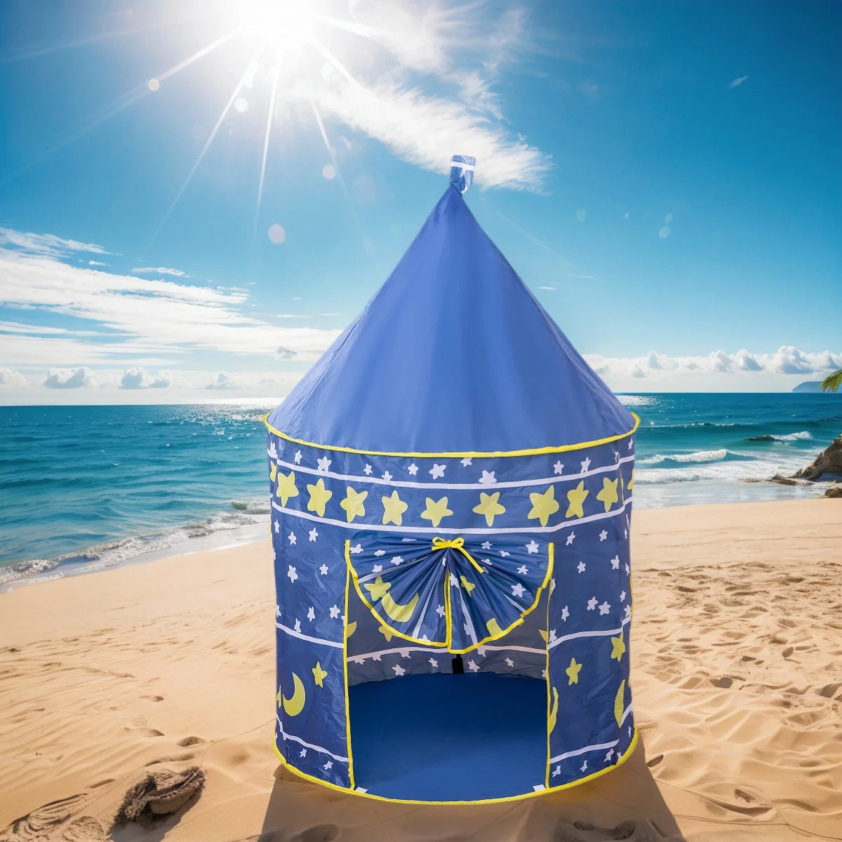 Kids' Pop-Up Play Tent – Portable Fairy Tale Castle