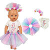 Doll Outfit Set with Hat for 17-43 cm Baby Dolls
