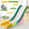 7-in-1 Toddler Slide and Swing Play Set with Basketball Hoop & Castle Playhouse