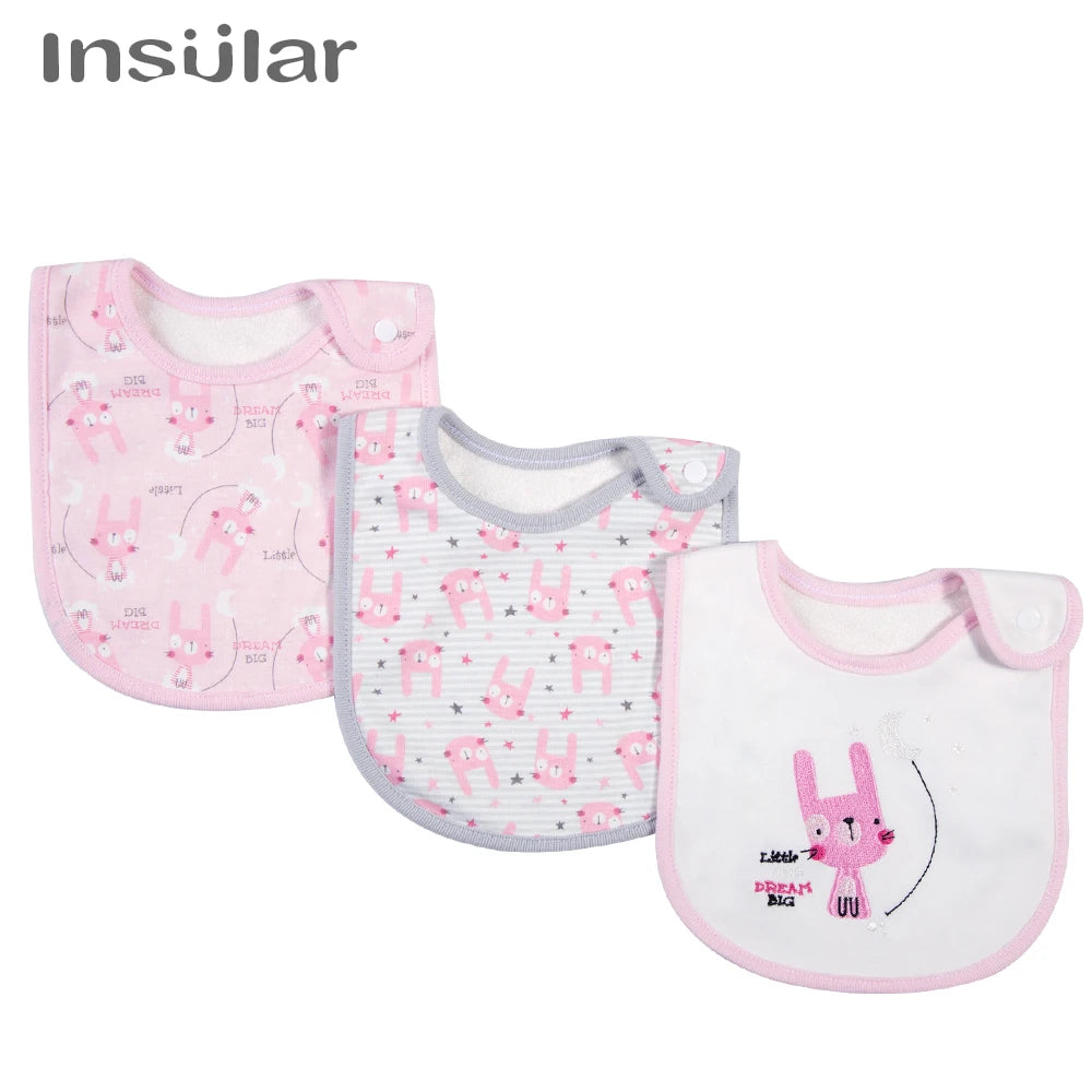 Cotton Bandana Bibs for Babies (3-Pack)