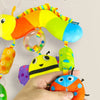 Rainbow Animal Plush Stroller Toy for Babies 0-3 Years