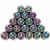 1/64 Scale Alloy Car Wheels with Rubber Tires - 10 Sets
