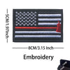 Reflective American Flag Tactical Patch with Glow-in-the-Dark Detail