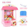 Mini Claw Machine Toy with Lights and Music for Kids