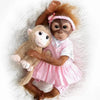 Realistic Silicone Monkey Reborn Doll – 50cm Lifelike Baby Ape