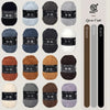 A collection of various colored milk cotton yarn skeins for knitting and crochet.