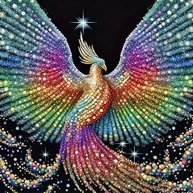 5D DIY Diamond Painting Kit – Phoenix Design for Adults & Beginners