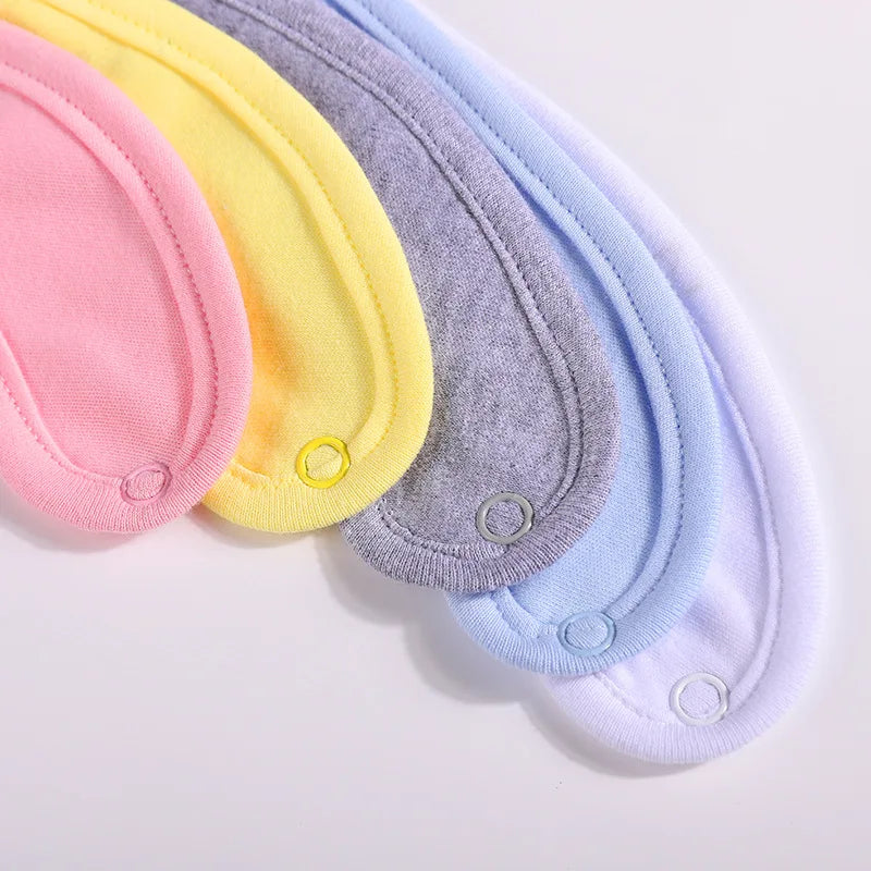 6-Pack 100% Cotton Baby Bibs for Drooling & Teething