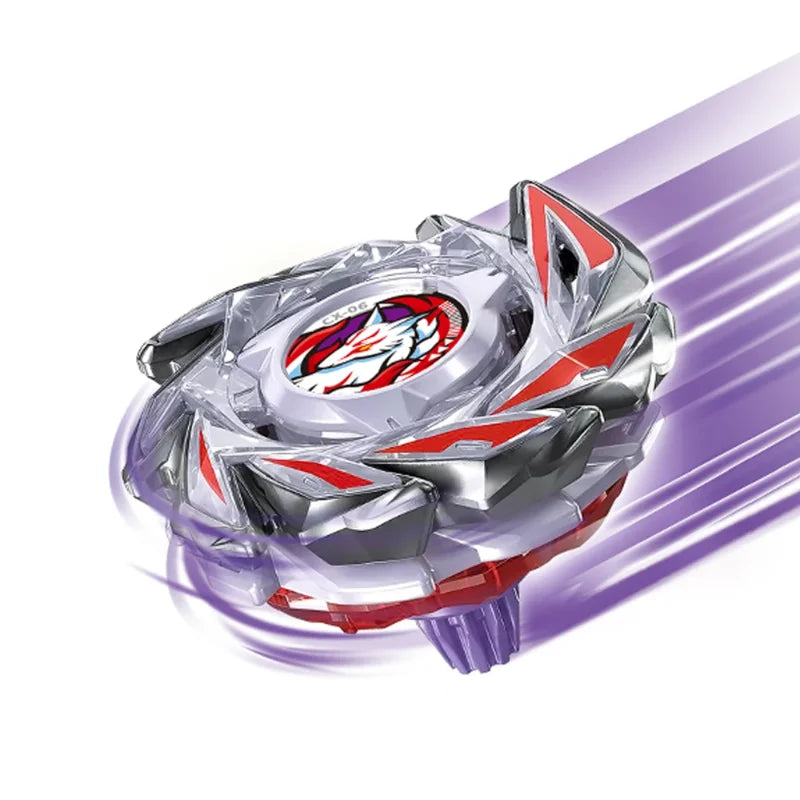 Beyblade Burst Gyro X Starter Pack Pegasus Blast featuring a silver and red spinning top.