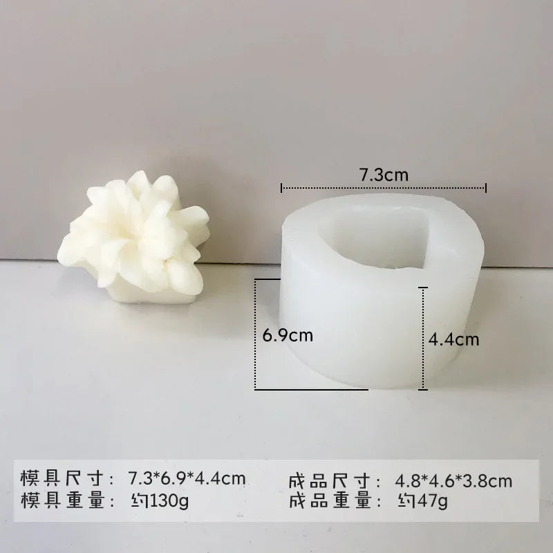 Rose & Peony Silicone Mold for Candle, Soap, and Resin Crafting