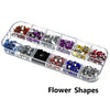 12-Color Glass AB Rhinestone Nail Art Kit