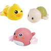 Spring-Powered Bath Toys for Kids – Cute Turtle, Duck, and Whale Water Toys