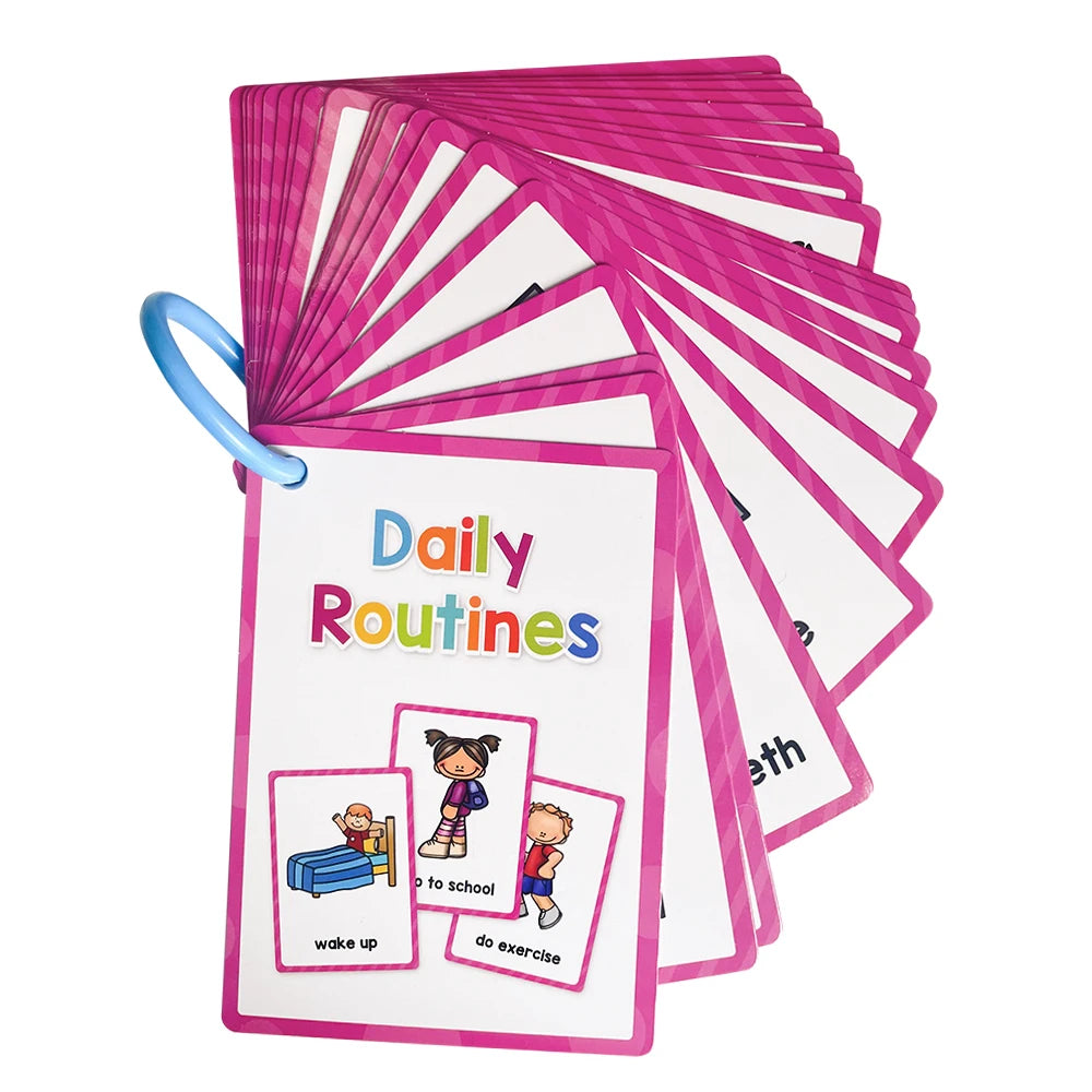 Montessori English Word Learning Cards for Kids