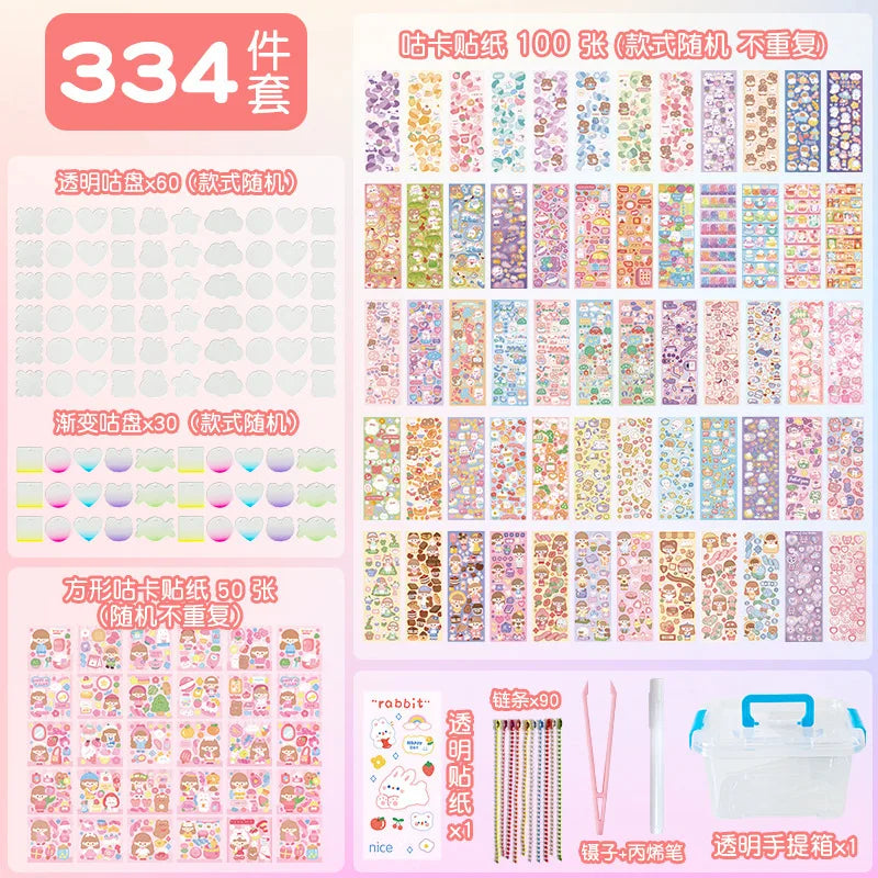 Cute DIY Goo Card Sticker Set for Kids
