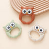 Owl Silicone Baby Teether with Rattle