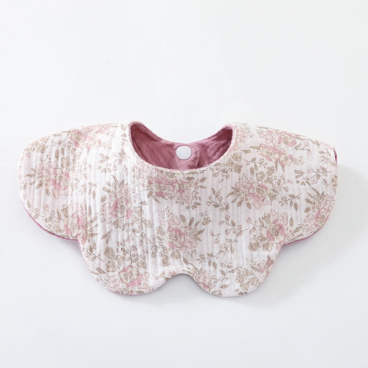 6-Layer Cotton Baby Bib with Reversible Design