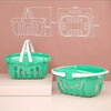 Pretend Play Food Cutting Set with Storage Basket for Kids