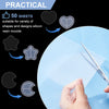 A clear silicone sheet is shown being used to mold various shapes into a resin mold on a blue surface.